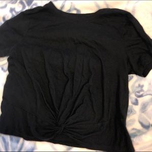 Hollister Black Twist Front Tee